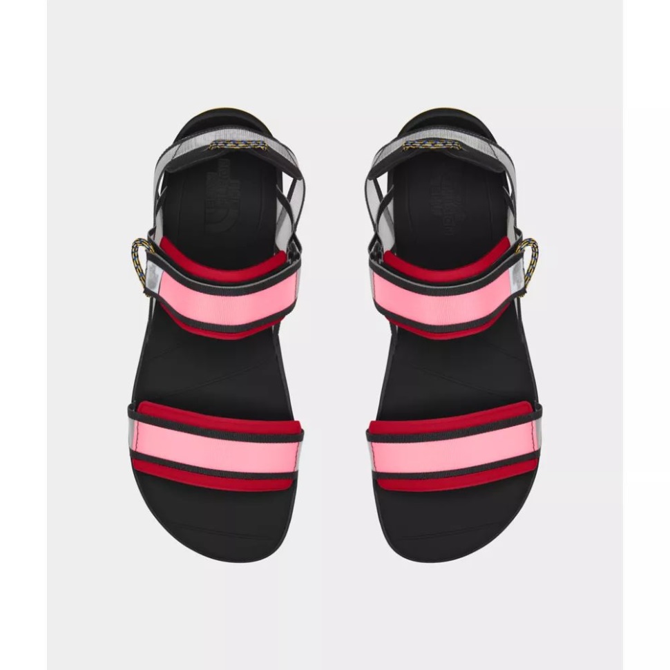 صندل رياضي للرجال من سكينا الوجه الشمالي أحمر أسود