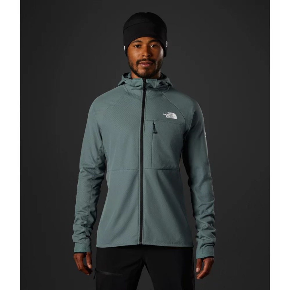 Men Summit Series Futurefleece بقلنسوة بسحاب كامل أزرق الوجه الشمالي