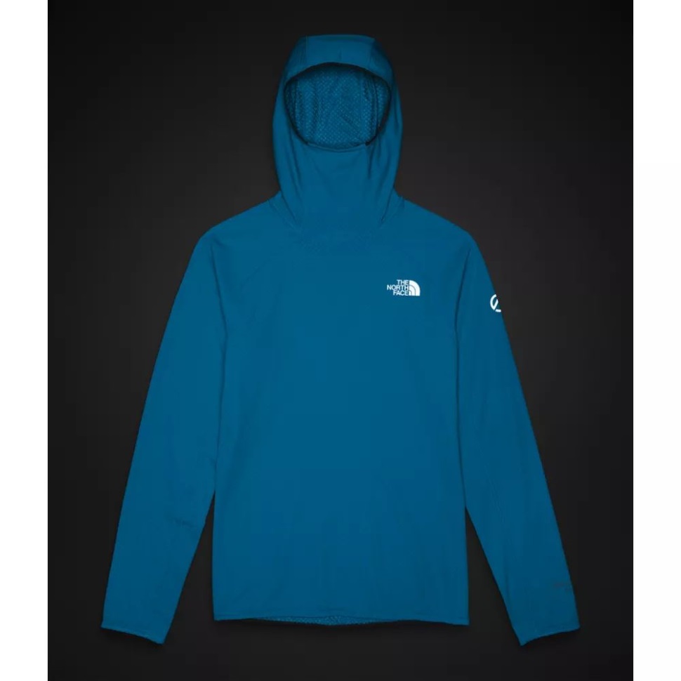 كنزة بغطاء للرأس من Men Summit Series فيوتوريفليسي تي شيرت بقلنسوة وجه الشمال باللون الأزرق