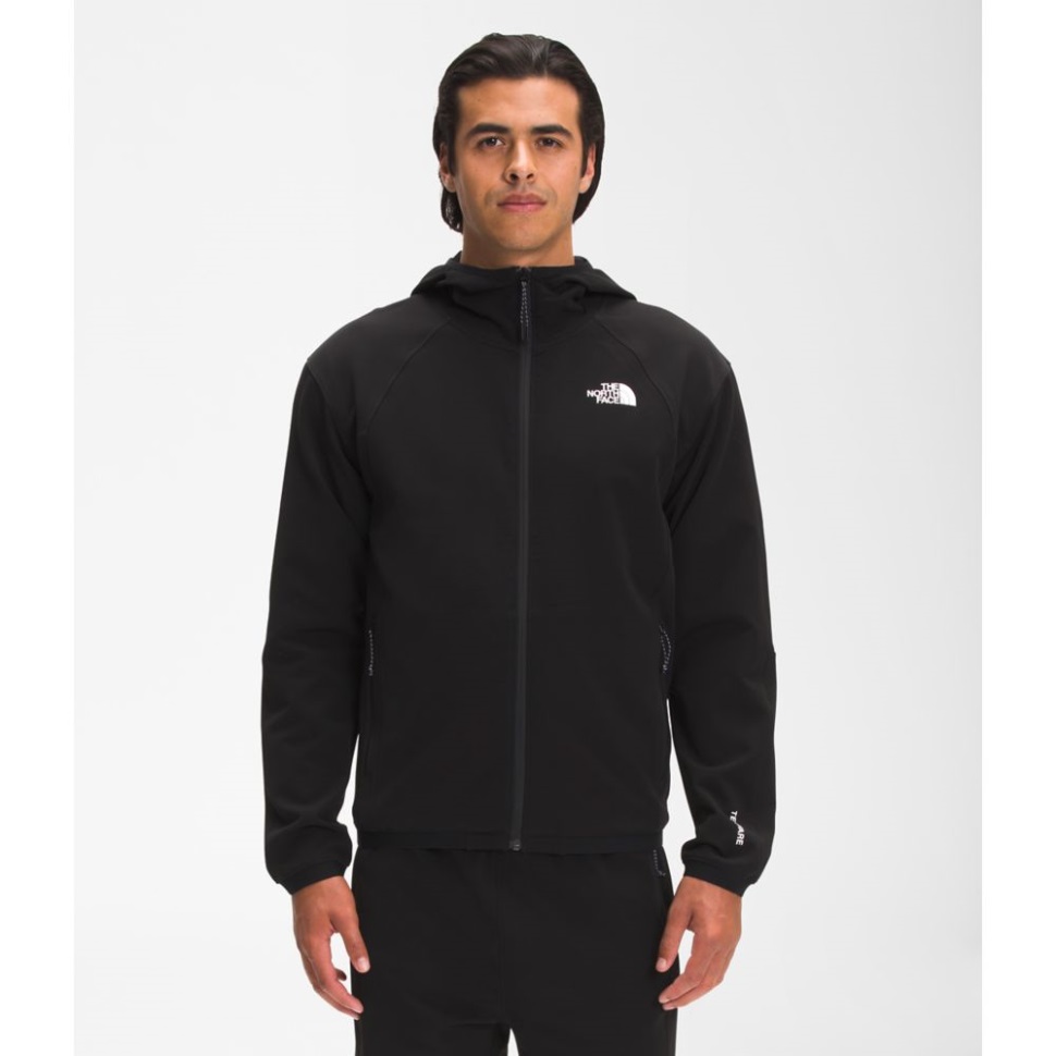 الرجال Tekware كامل الرمز البريدي هوديي أسود الوجه الشمالي