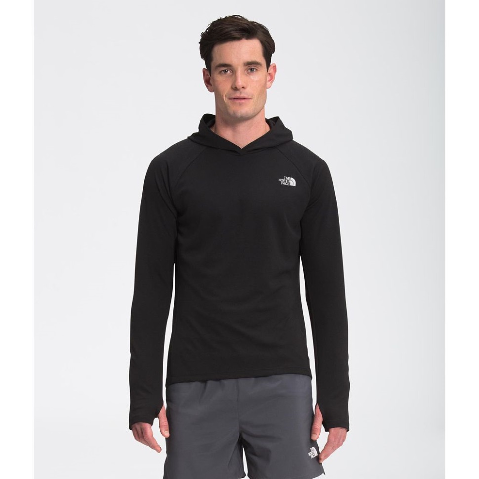 الرجال يتجولون هوديي الشمس الوجه الشمالي أسود