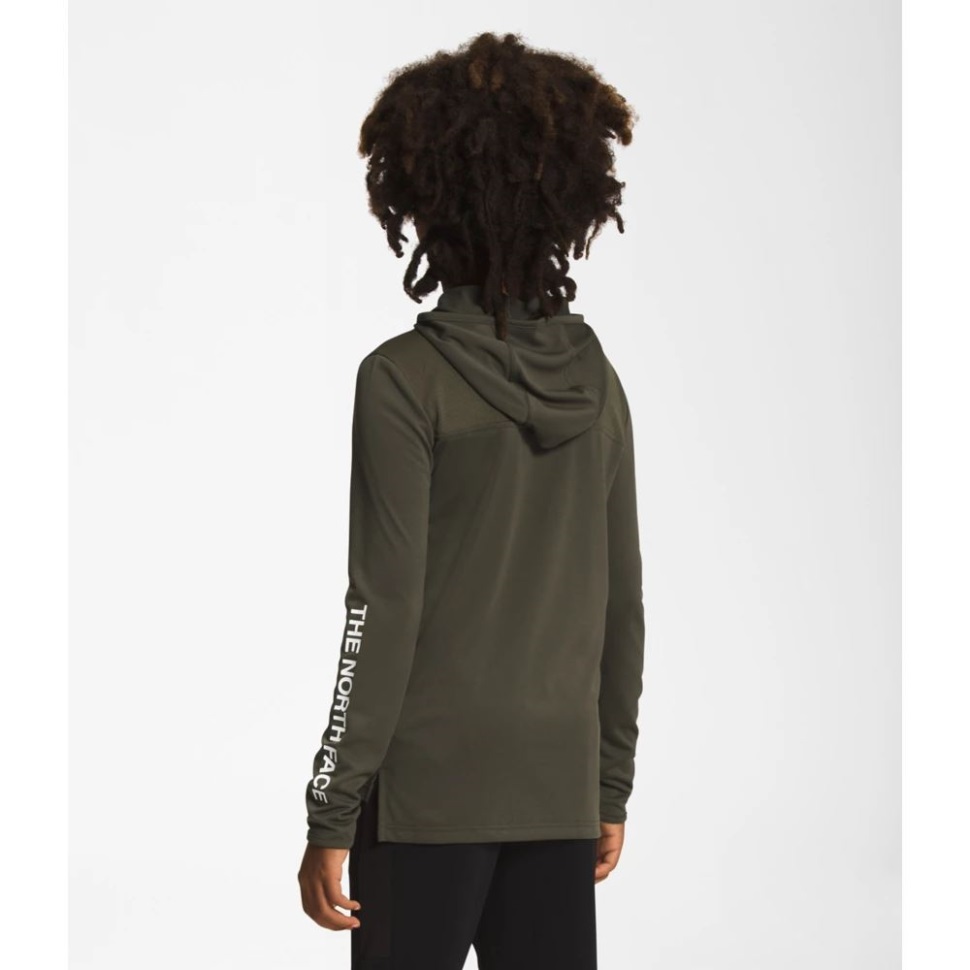 قميص بأكمام طويلة للأولاد رمادي داكن جديد لا يتوقف أبدًا عن الوجه الشمالي