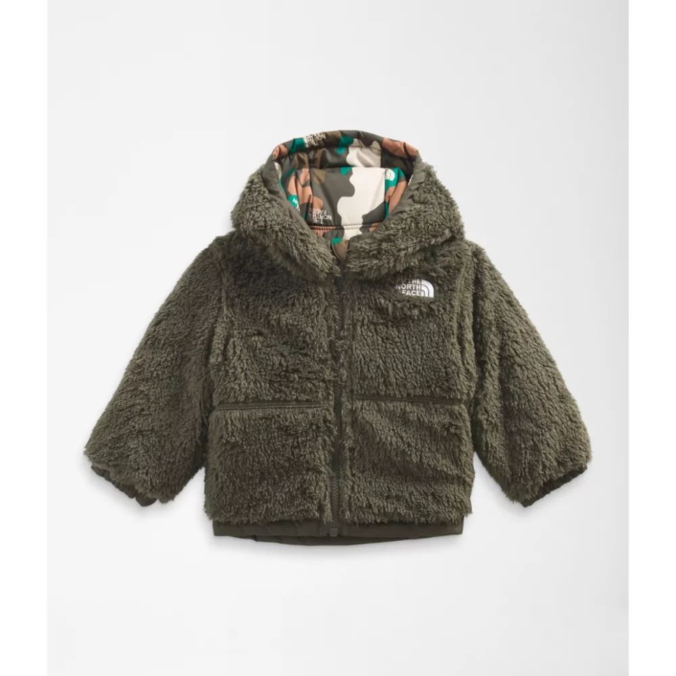 جديد رمادي داكن الوجه الشمالي طفل شيمبو قابل للانعكاس جبل كامل الرمز البريدي مقنعين سترة