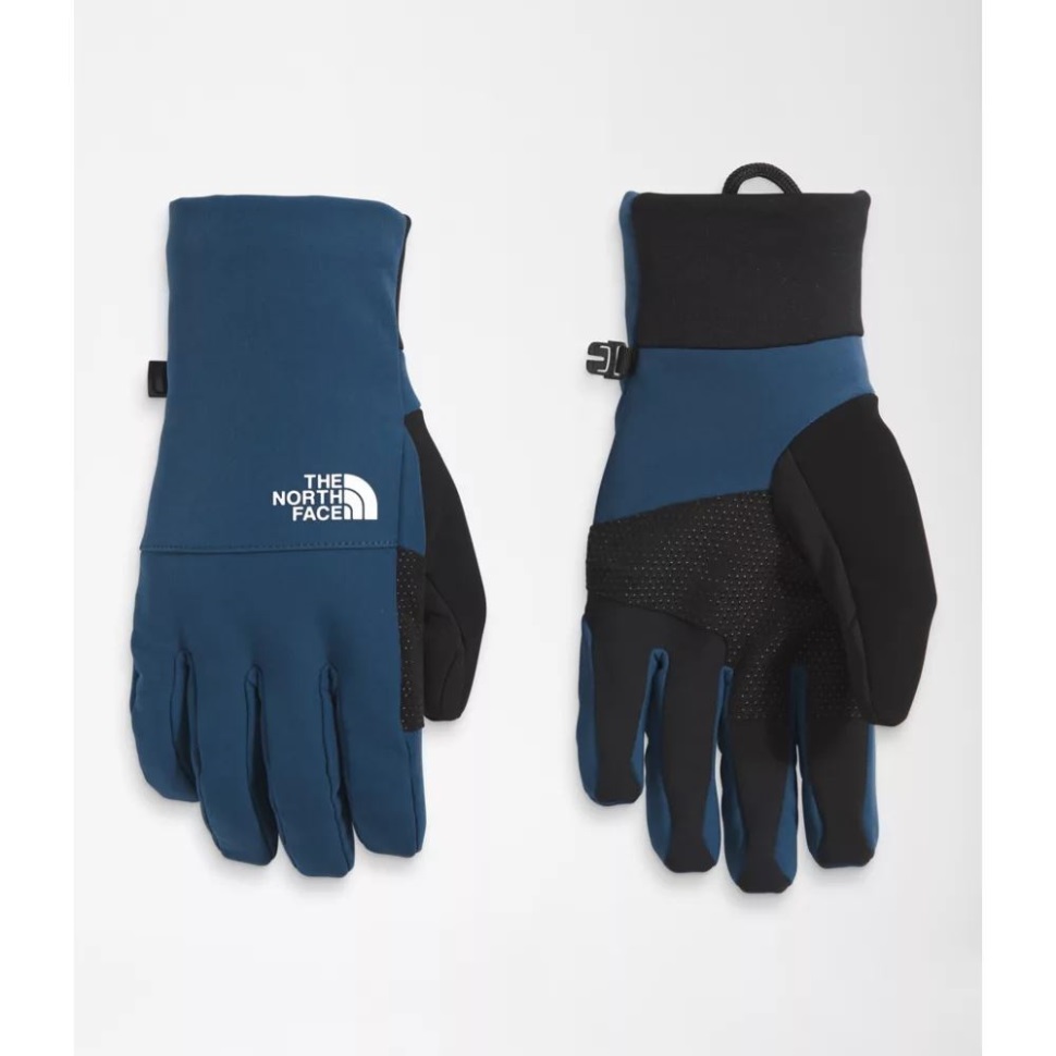 الرجال الأزرق المظلل قمة Etip المعزولة قفازات الوجه الشمالي