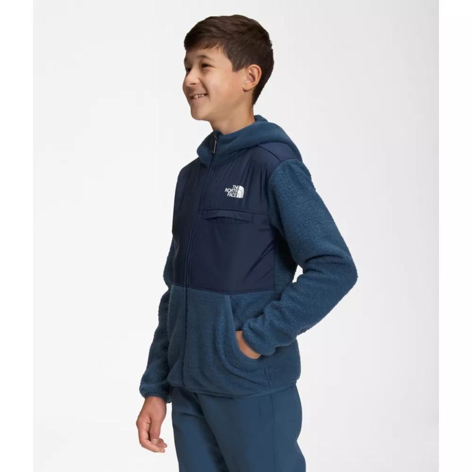 جاكيت ذا نورث فيس للأولاد من فورست صوف بسحّاب كامل وسحّاب كامل