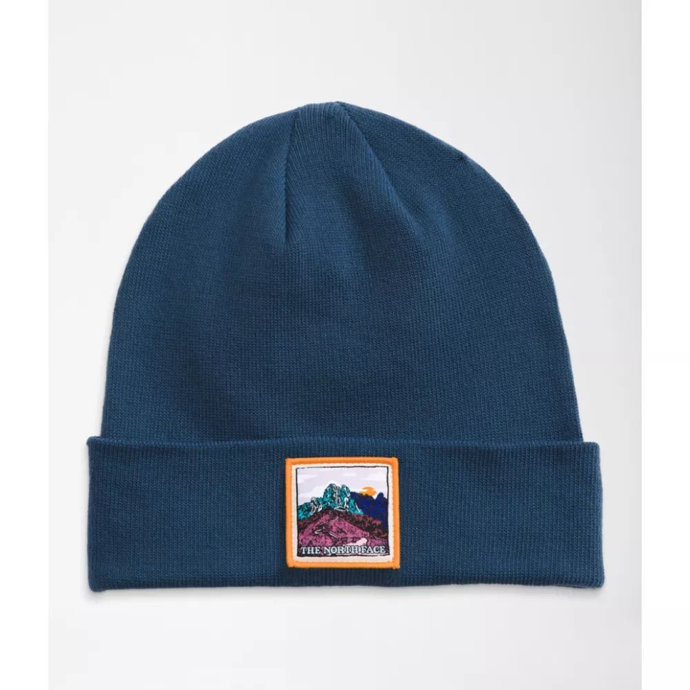 أزرق ظليلة الوجه الشمالي قبعة مطرزة إيرثسكيب