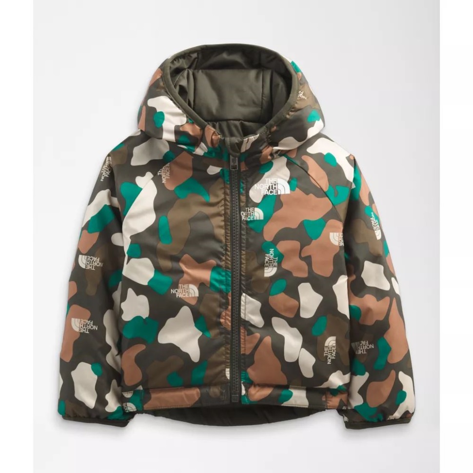 جاكيت بيريتو بغطاء للرأس قابل للعكس للوجه الشمالي باللون الأخضر الداكن الجديد