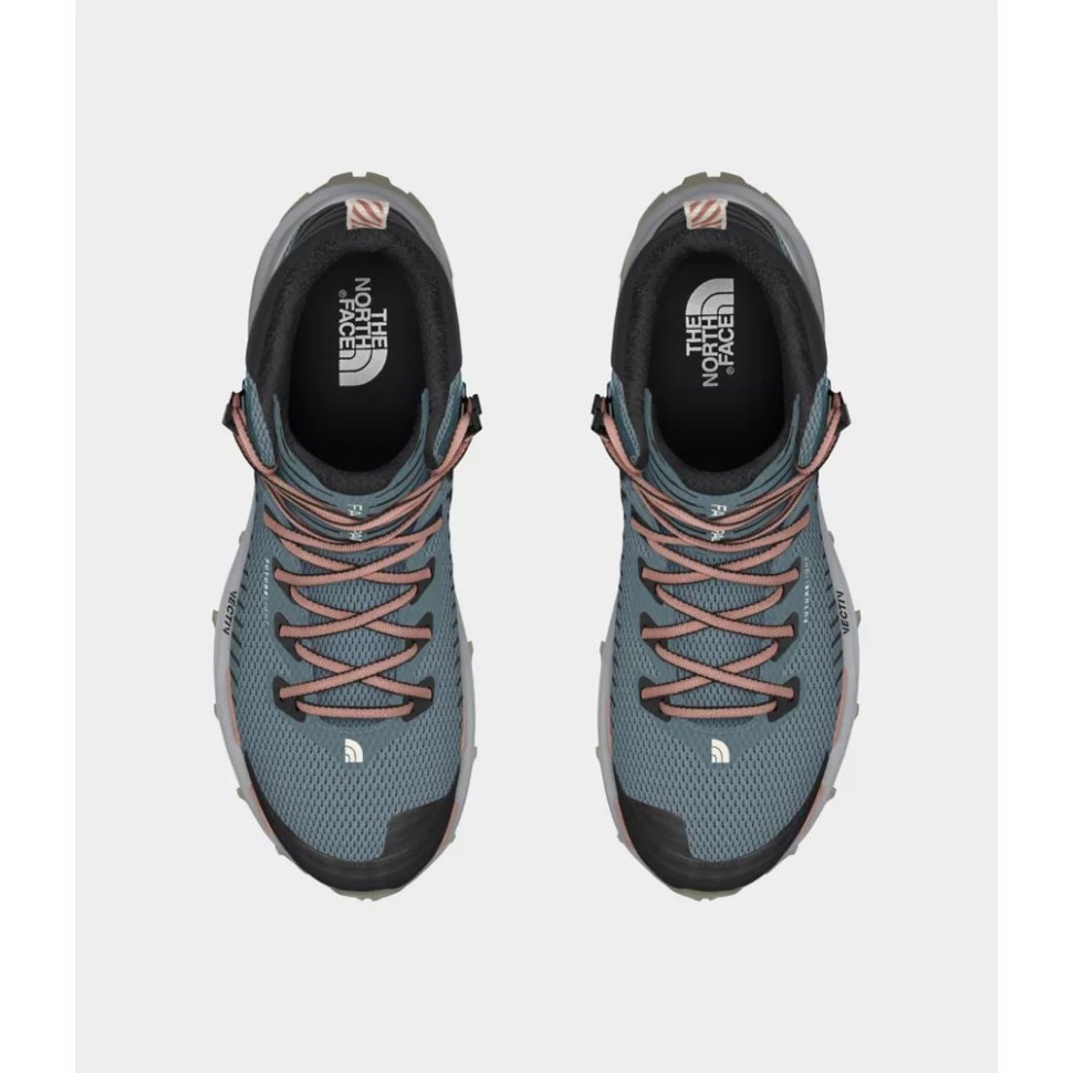 الوجه الشمالي الأزرق الأسود المرأة فاست باك Vectiv أحذية منتصف ضوء المستقبل