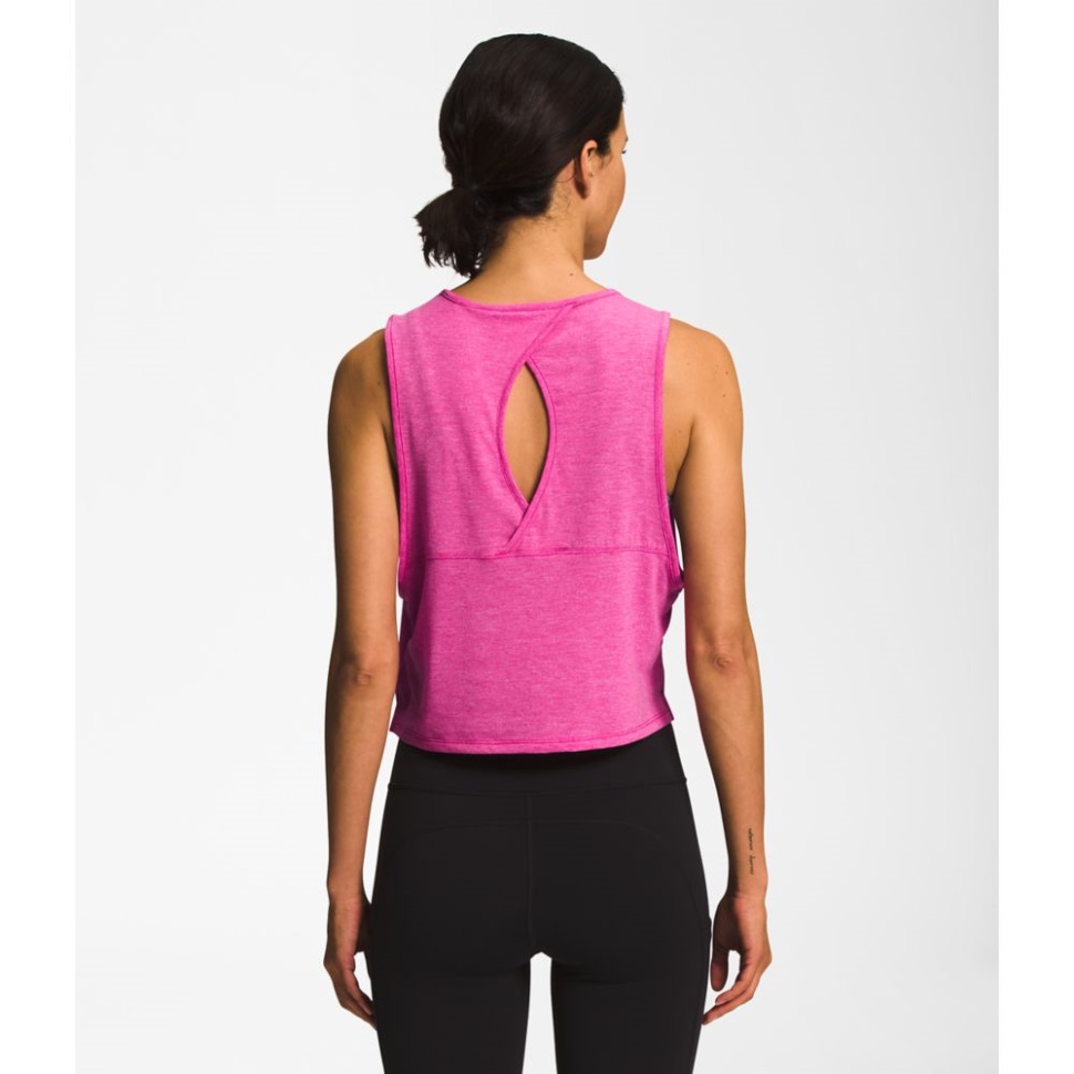 المرأة الوردي الفوشيه الوجه الشمالي تجول دبابة عرضية