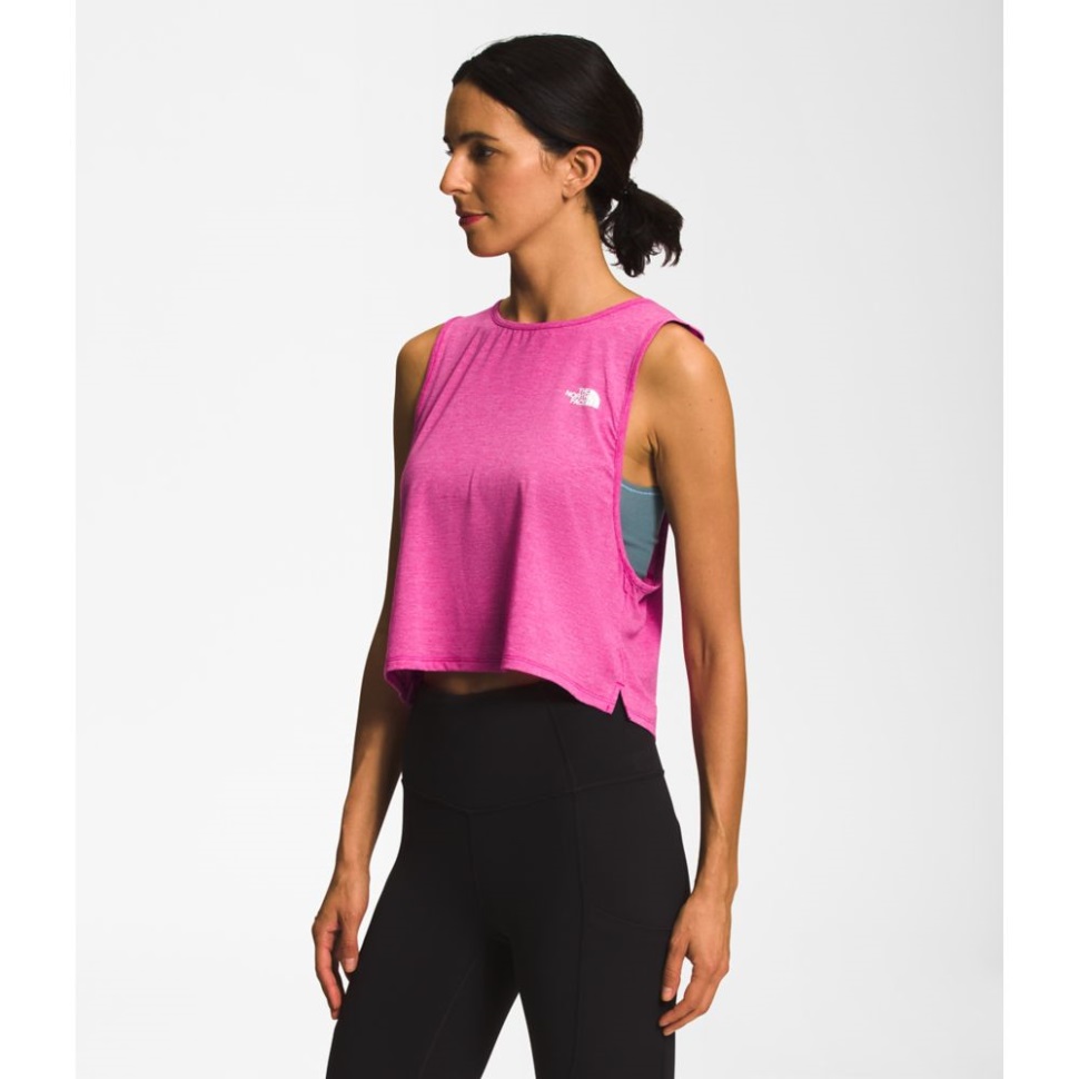 المرأة الوردي الفوشيه الوجه الشمالي تجول دبابة عرضية