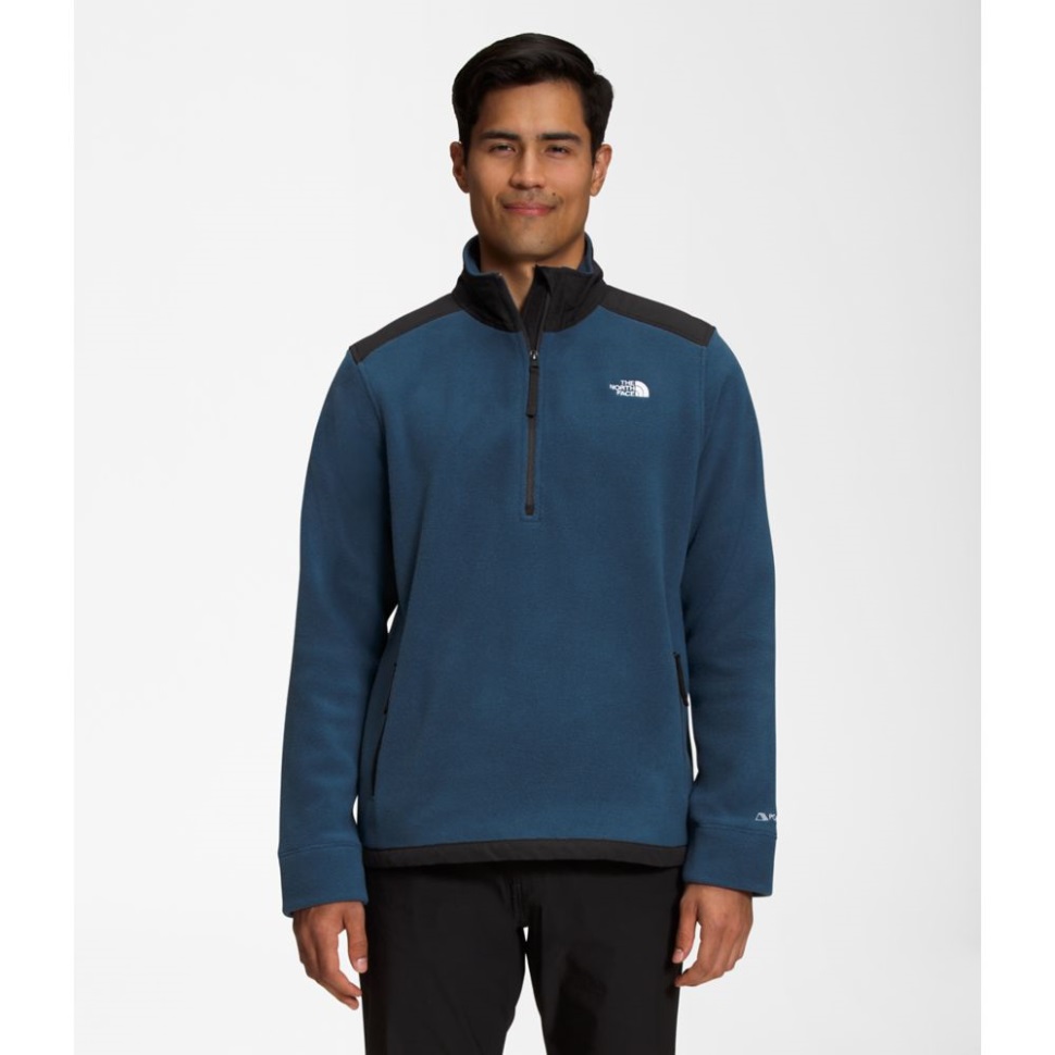 The North Face Men Alpine Polartec 200 Zip شادي أزرق