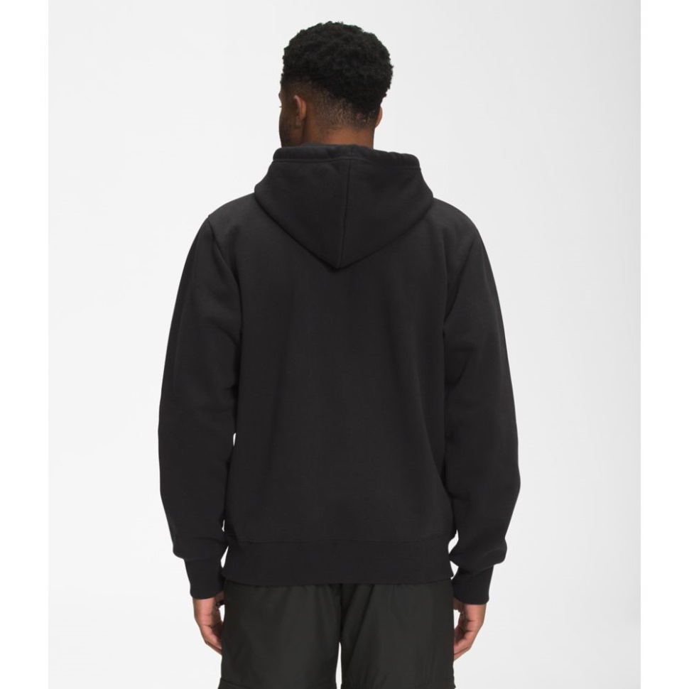 كنزة بغطاء للرأس للرجال من الشمال للوزن الثقيل باللون الأسود