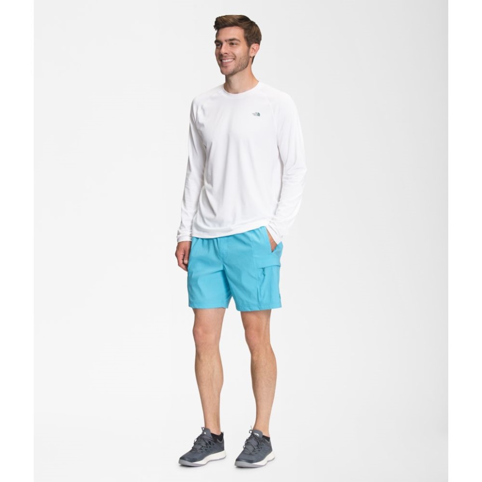 The North Face شورت نورس أزرق رجالي كلاس الخامس بحزام