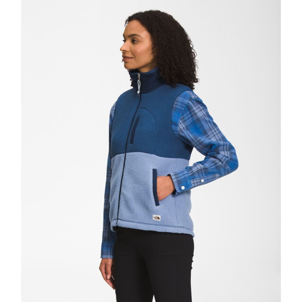 المرأة الشمالية Cragmont الصوف سترة الشعبية الأزرق