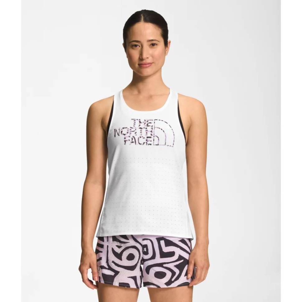 المرأة الشمالية الوجه الطيران عديم الوزن دبابة بيضاء