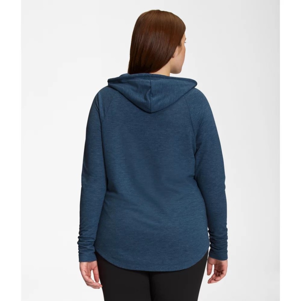 The North Face Women Plus Westbrae محبوك هودي أزرق ظليلي