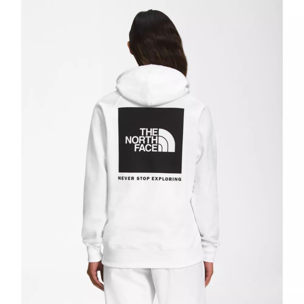 كنزة بغطاء للرأس للسيدات بوكس ​​NSE ، وجه الشمال أبيض أسود