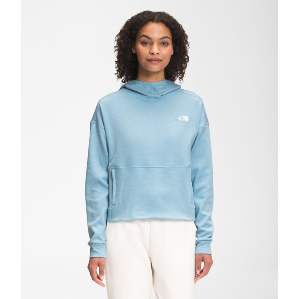 كنزة صوفية نسائية كانيونلاندز محصول وجه الشمال أزرق بيتا