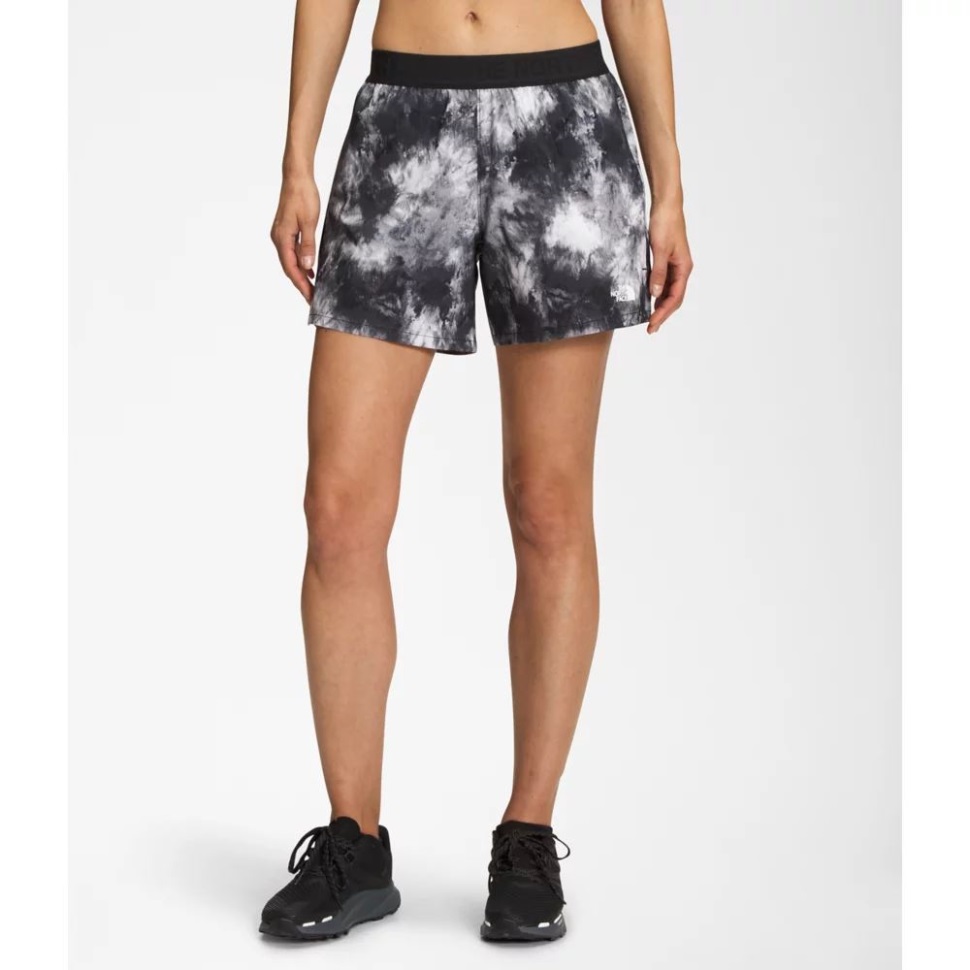 طبع النساء شورت تجول أسود الوجه الشمالي