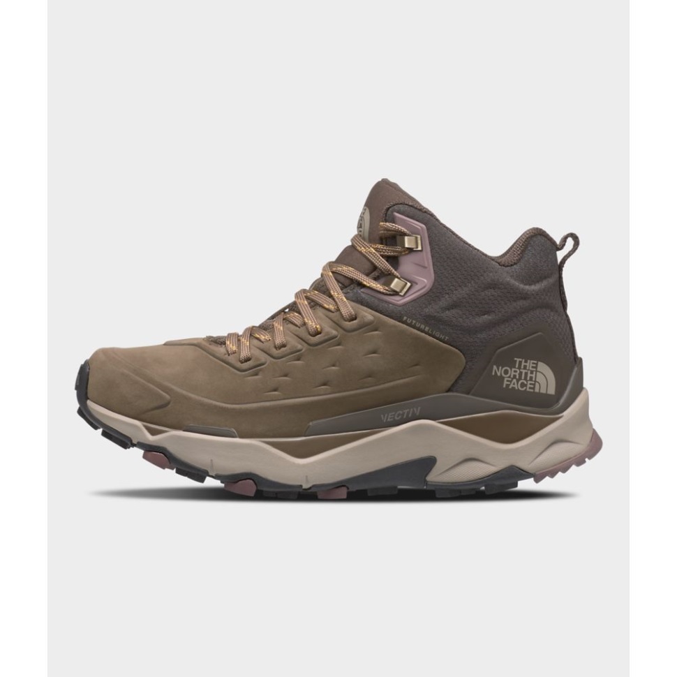 حذاء حريمي Vectiv Exploris من الجلد المتوسط ​​الخفيف للوجه الشمالي من الحزبين البني