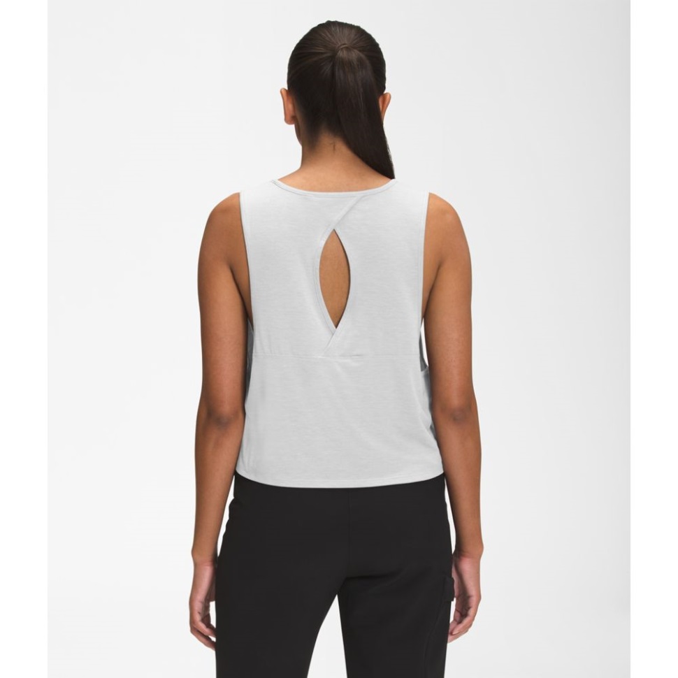 المرأة تتجول دبابة عرضية رمادي الوجه الشمالي