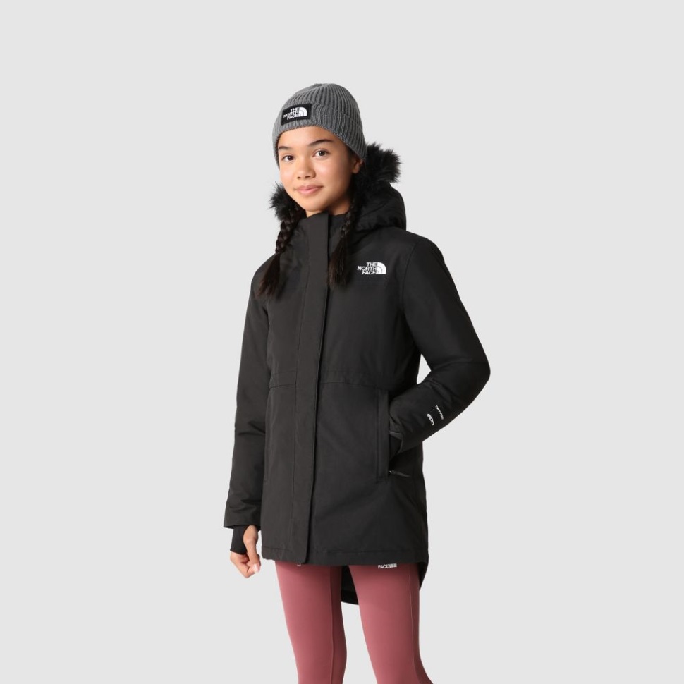 جاكيت باركا للبنات باللون الأسود من الشمال