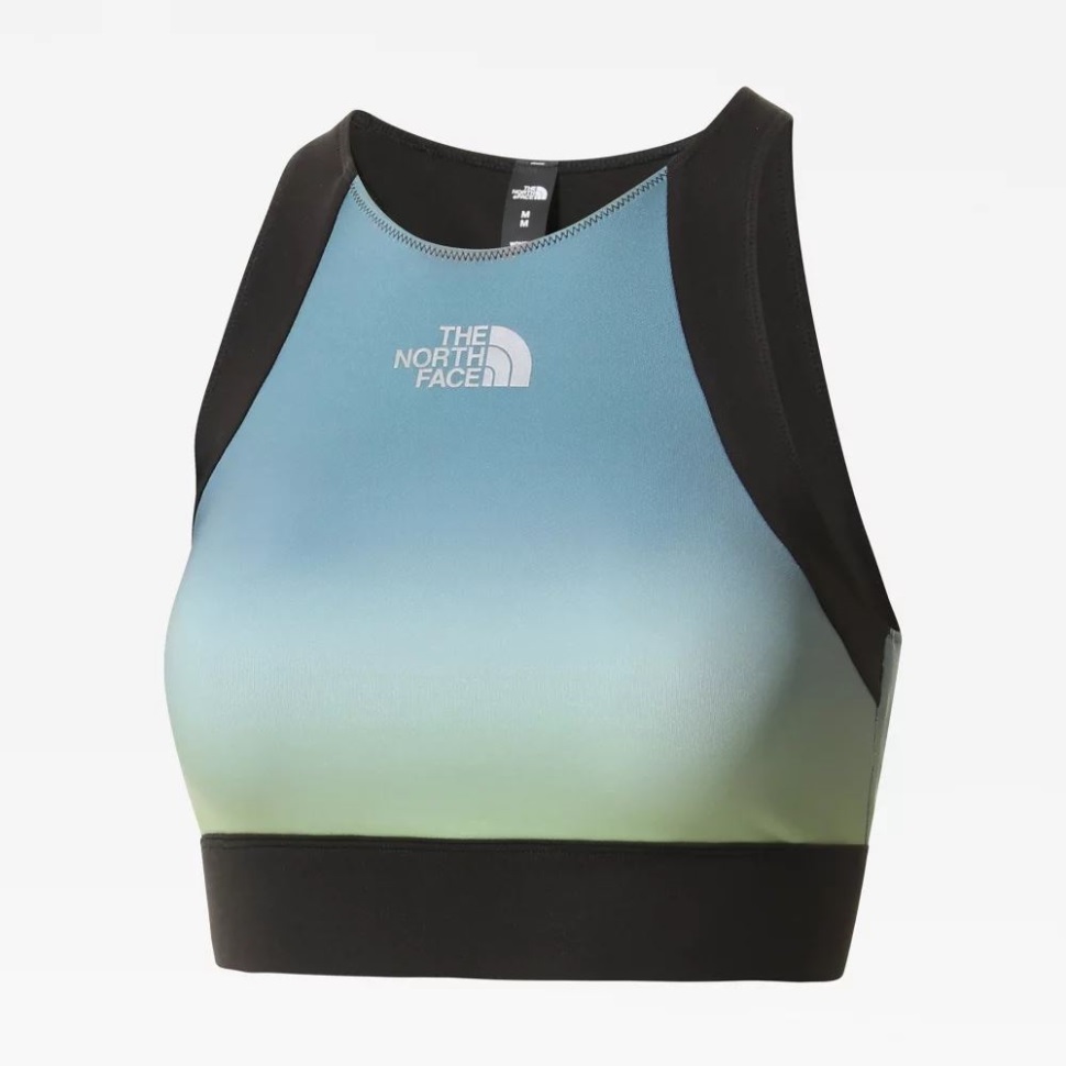 السماء الزرقاء أومبير المرأة محاذاة حمالة الصدر وجه الشمال