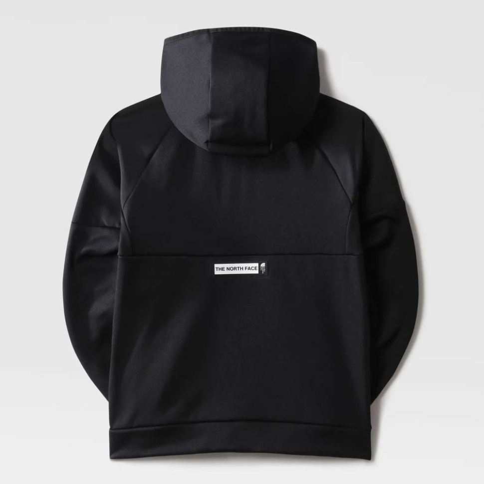 الأولاد يتدربون هودي بسحاب كامل أسود الوجه الشمالي