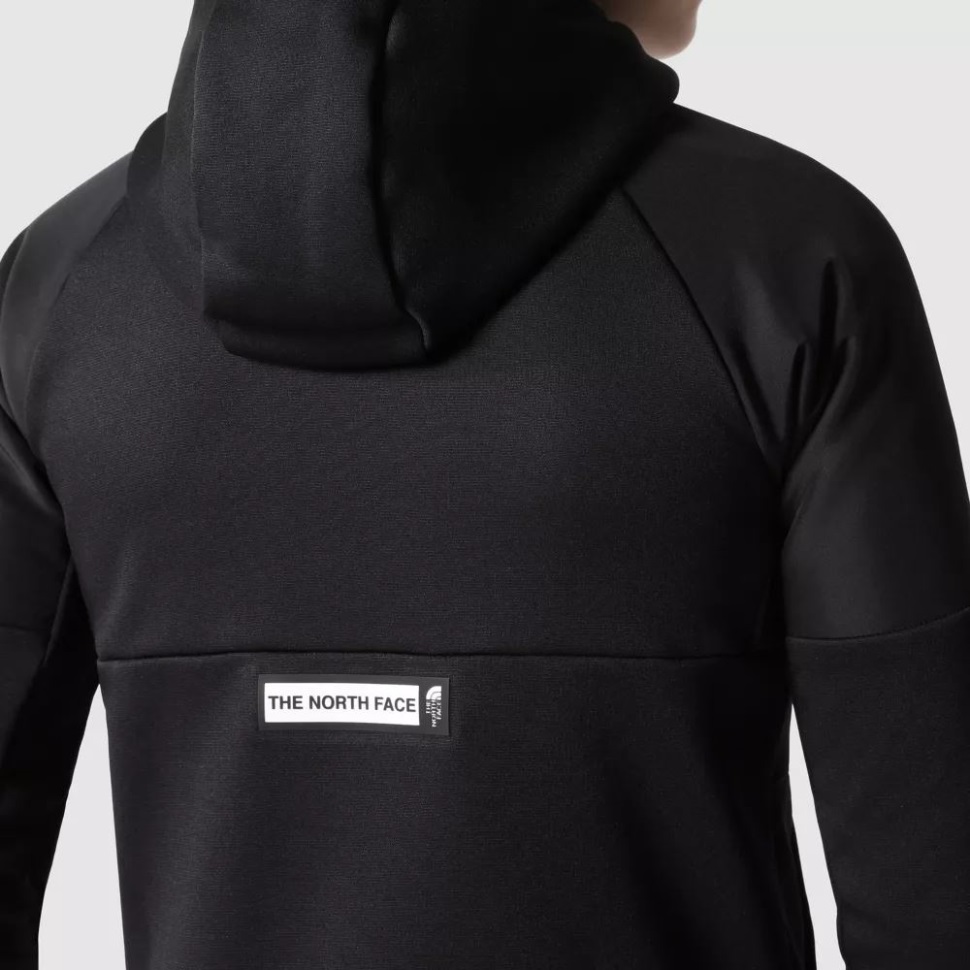 الأولاد يتدربون هودي بسحاب كامل أسود الوجه الشمالي