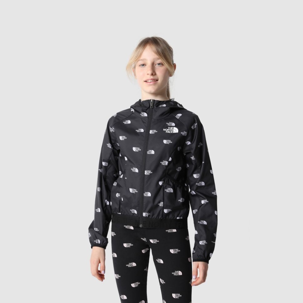 الفتيات المطبوعة لا تتوقف أبدا الوقوف سترة ويندوال بغطاء للرأس لافندر ضباب الوجه الشمالي