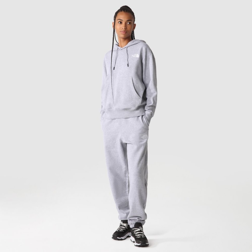 هوديي المرأة الرمادية الأساسية الوجه الشمالي