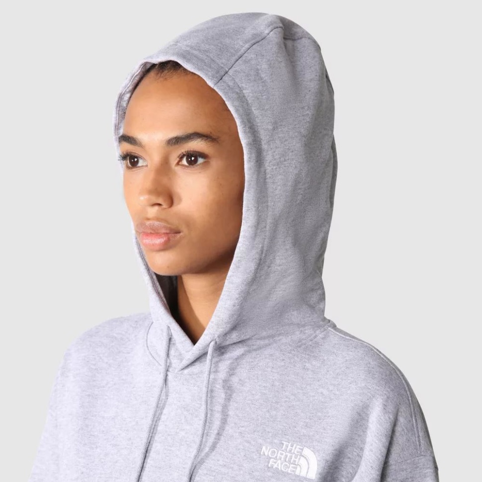 هوديي المرأة الرمادية الأساسية الوجه الشمالي