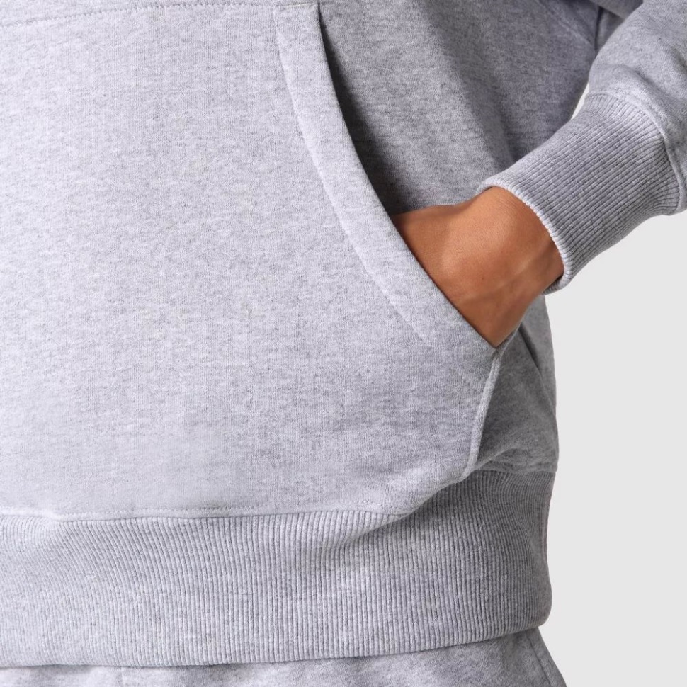 هوديي المرأة الرمادية الأساسية الوجه الشمالي