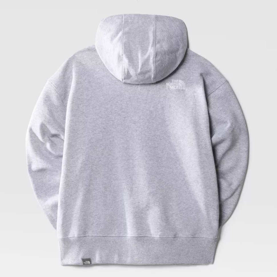 هوديي المرأة الرمادية الأساسية الوجه الشمالي