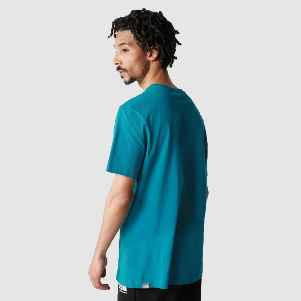 ينسق رجال الميناء الأزرق القميص قصير الأكمام الوجه الشمالي