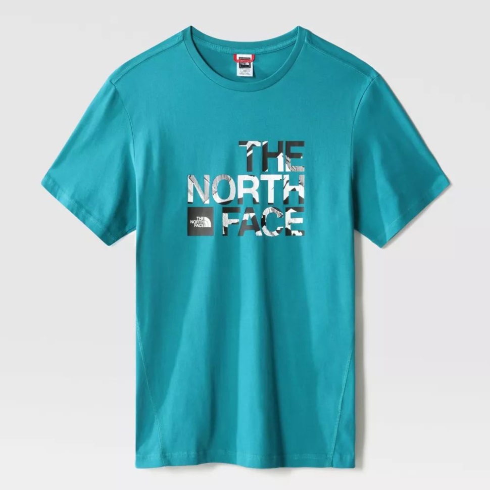 ينسق رجال الميناء الأزرق القميص قصير الأكمام الوجه الشمالي