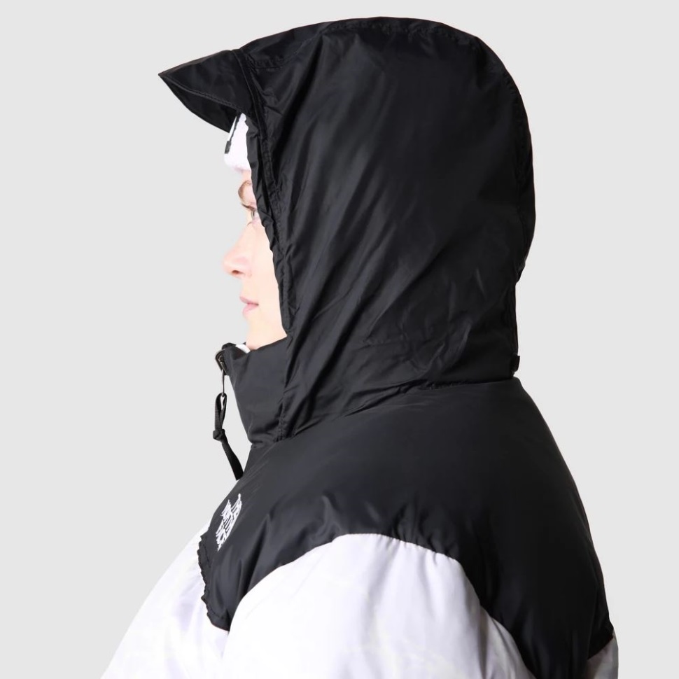 الخزامى ضباب الوجه الشمالي المرأة زائد الحجم مطبوعة 1996 ريترو Nuptse أسفل سترة