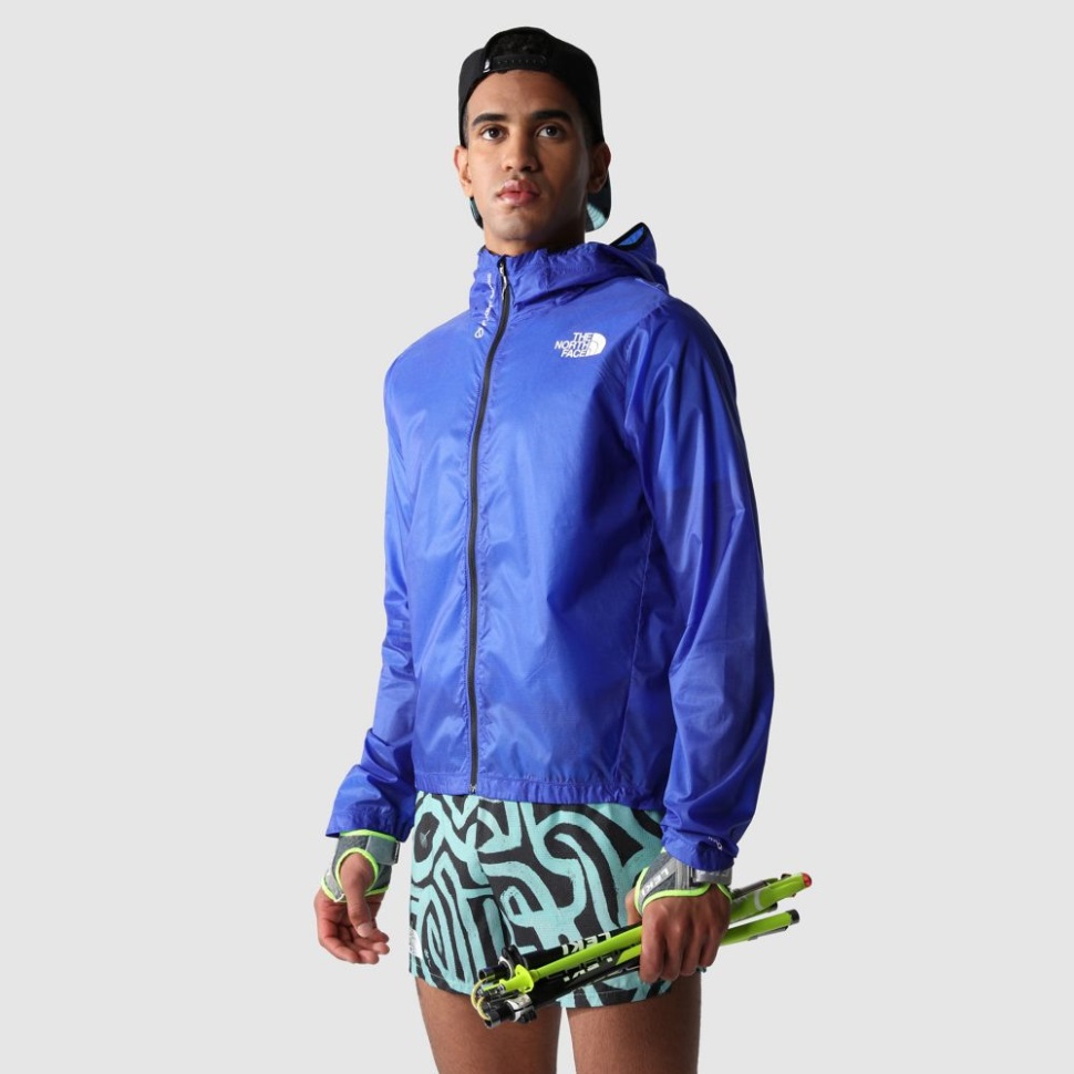 الرجال سلسلة رحلة Lightriser سترة الرياح الزرقاء الوجه الشمالي