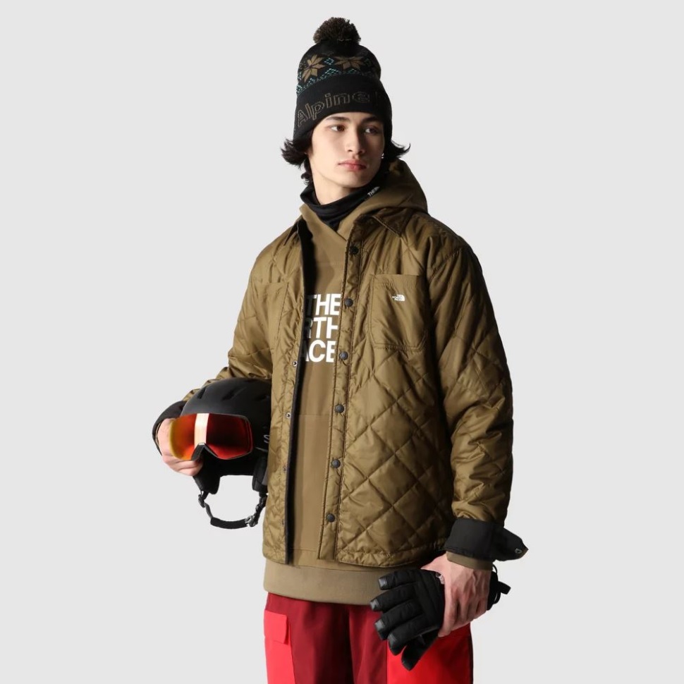 الرجال فورت بوينت معزول قميص الفانيلا أسود الوجه الشمالي