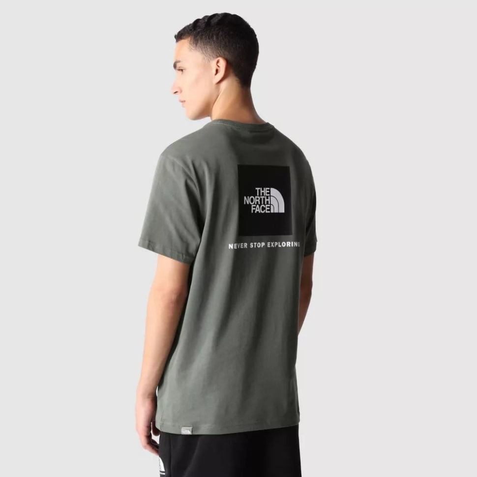 تي شيرت رجالي ريد بوكس ​​وجه الشمال زعتر اسود