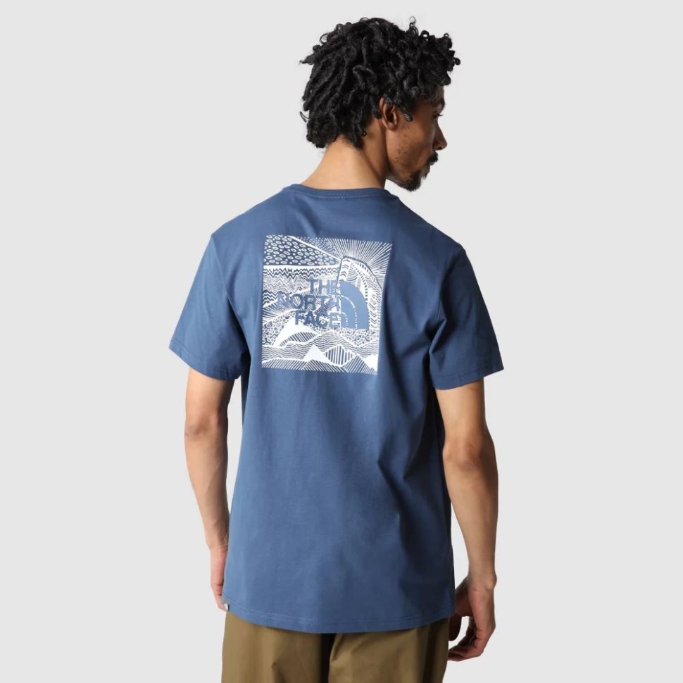 تي شيرت احتفال ريد بوكس ​​للرجال من ذا نورث فيس بلون أزرق شادي