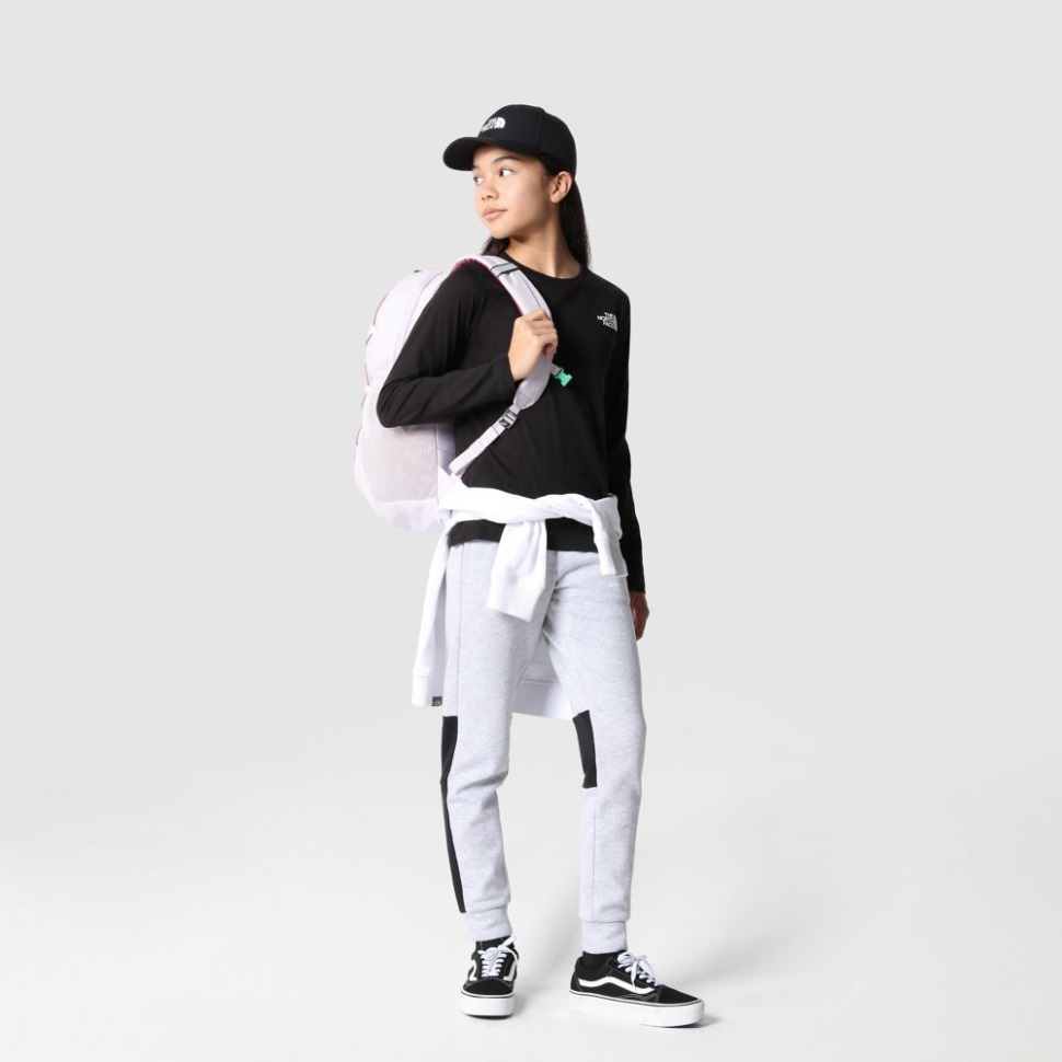 تي شيرت بأكمام طويلة برسومات تينز أسود وجه الشمال