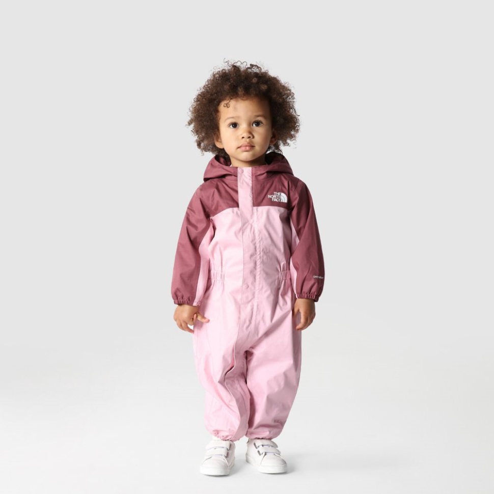 وجه الشمال حجاب طفل الشتاء الوردي المطر قطعة واحدة