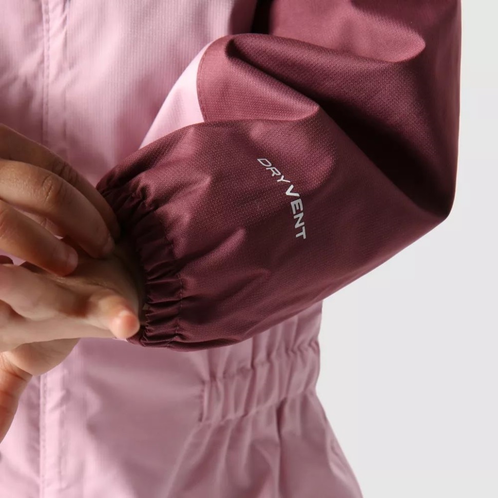 وجه الشمال حجاب طفل الشتاء الوردي المطر قطعة واحدة