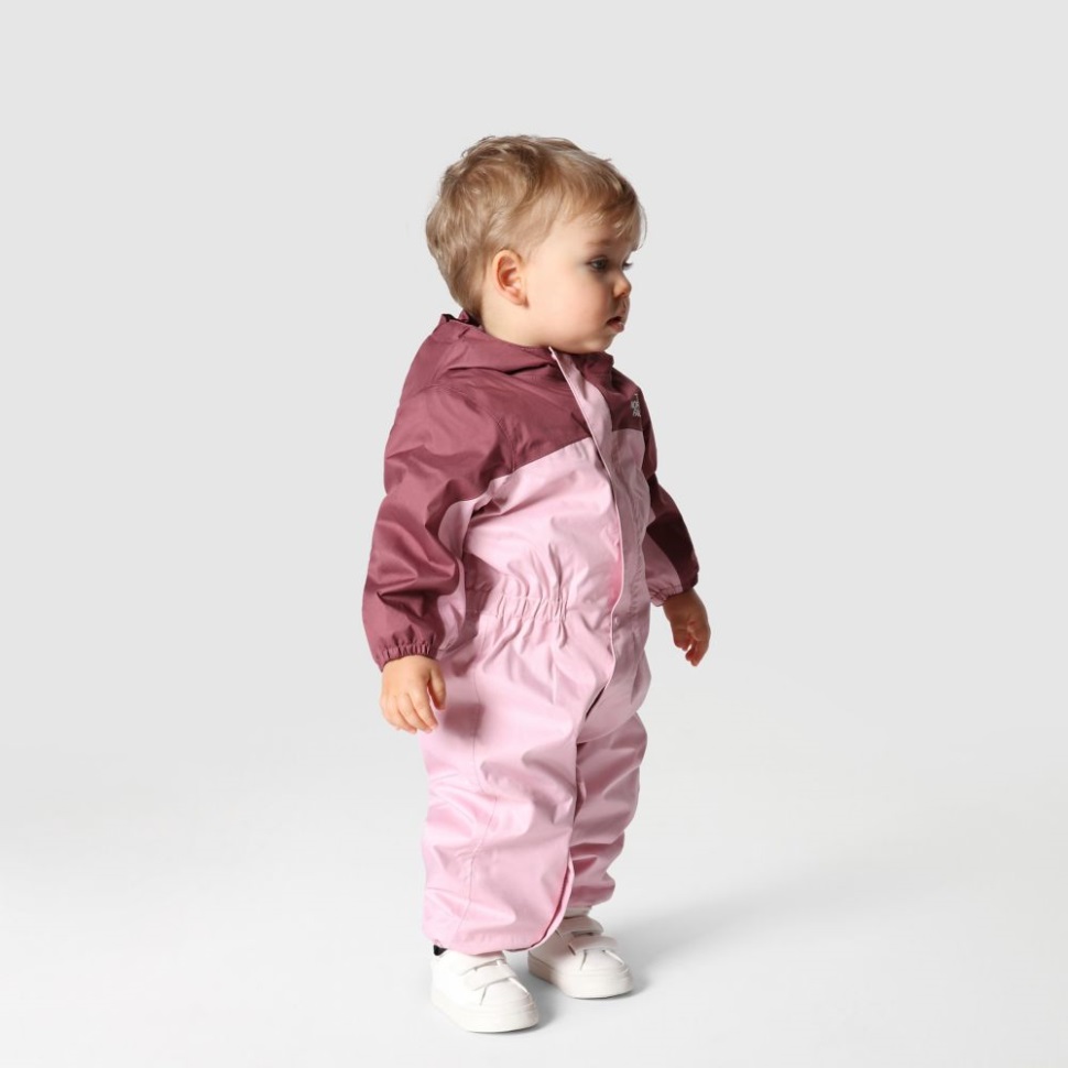 وجه الشمال حجاب طفل الشتاء الوردي المطر قطعة واحدة