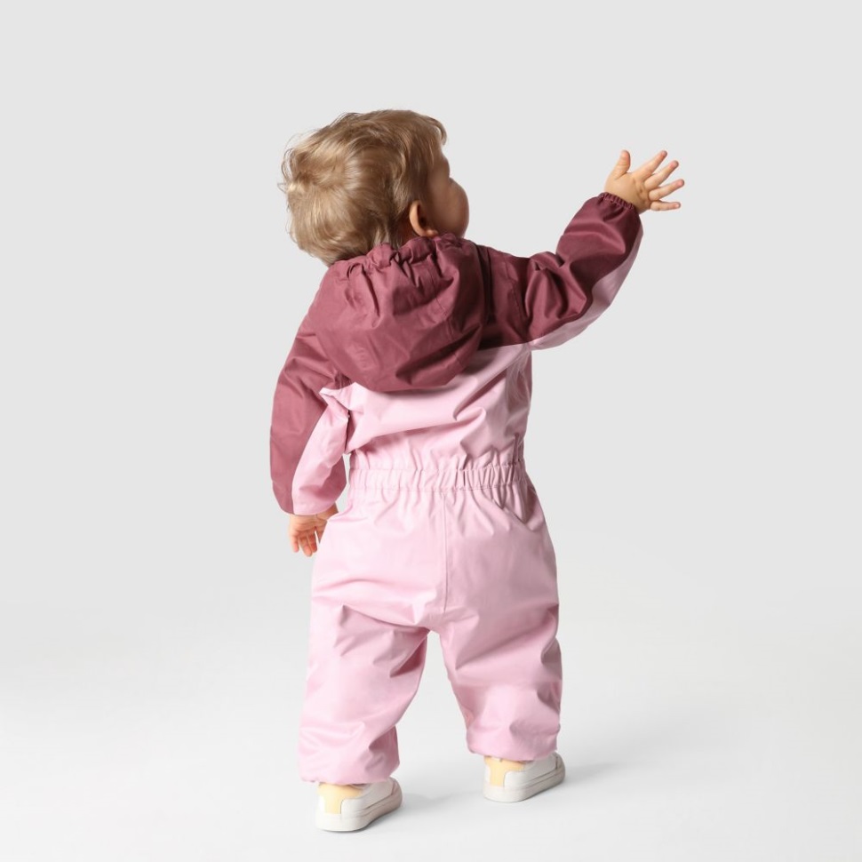 وجه الشمال حجاب طفل الشتاء الوردي المطر قطعة واحدة