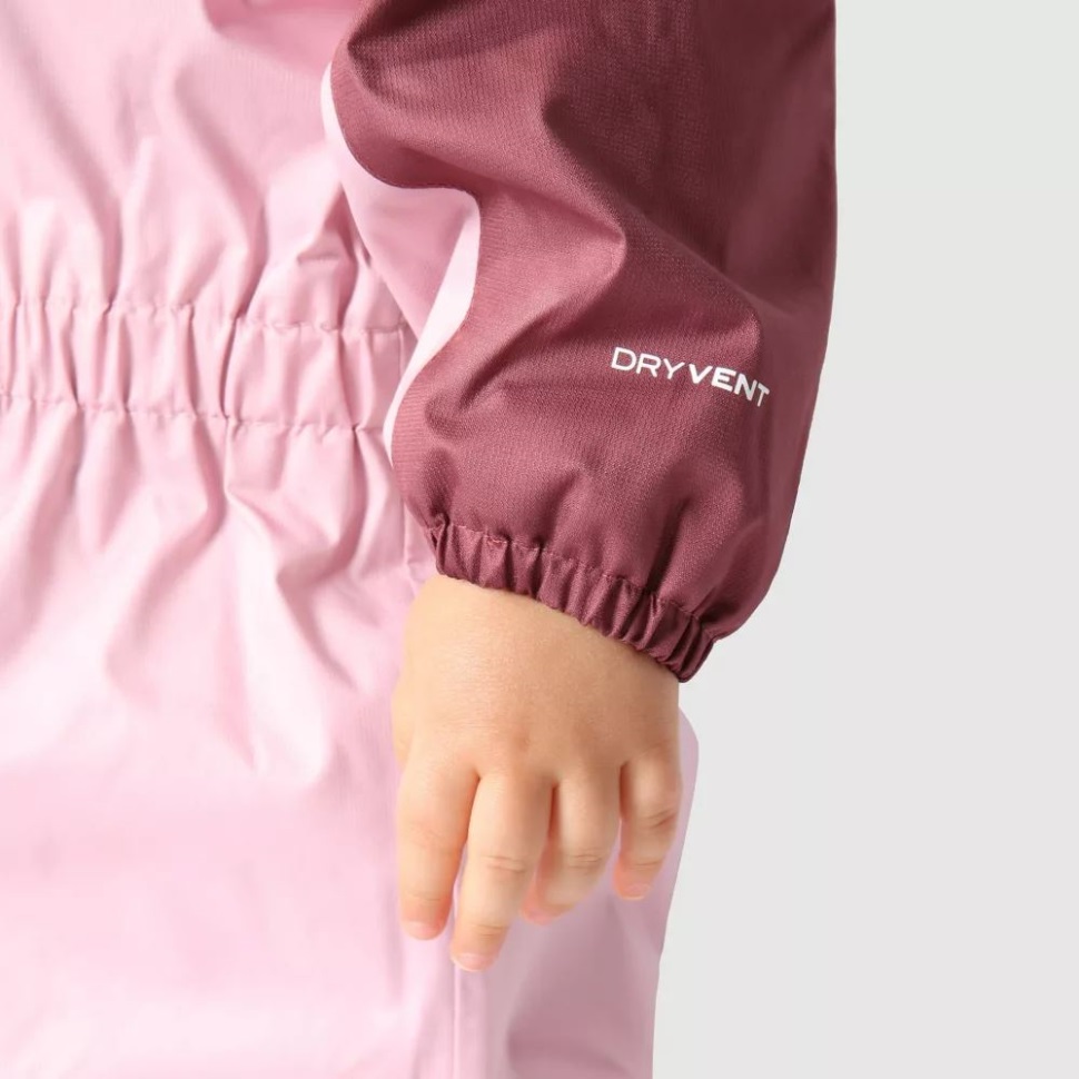 وجه الشمال حجاب طفل الشتاء الوردي المطر قطعة واحدة