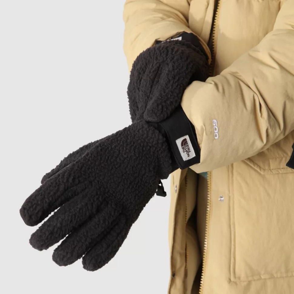 قفازات صوف كراجمونت للوجه الشمالي سوداء