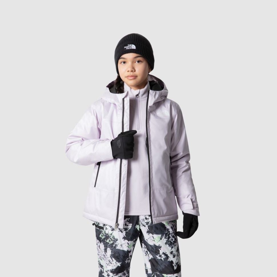 الشمال وجه الفتيات سترة معزول الحرية لافندر الضباب