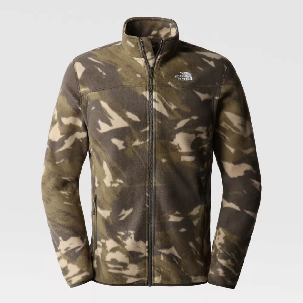 الرجال الوجه الشمالي 100 الجليدية كامل البريدي الصوف رمادي داكن اللون الأخضر